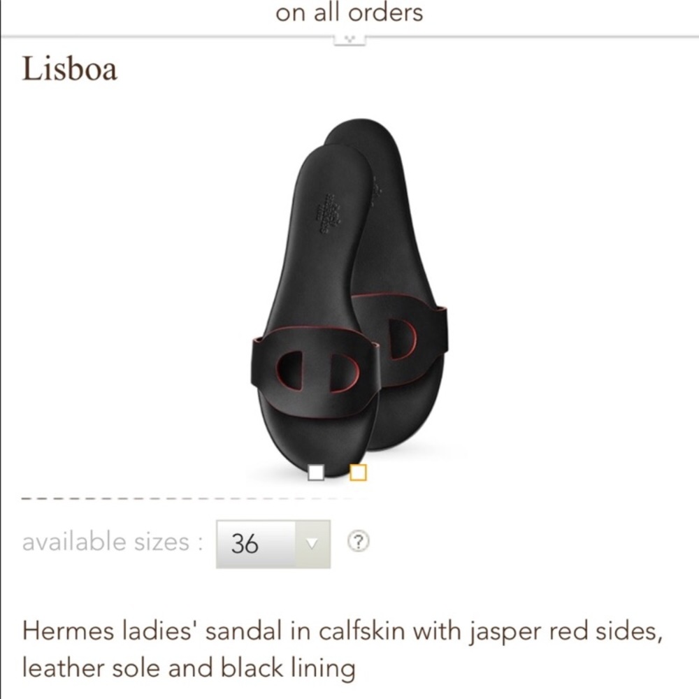 Hermes Lisboa sandals. Size 38